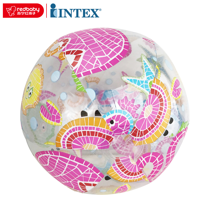 [苏宁红孩子]INTEX 流行组海滩球沙滩球 59040 章鱼 儿童戏水球 充气水球 水上玩具