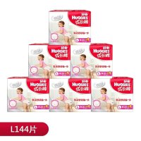 好奇(Huggies)银装成长裤女宝宝大号L20+4片*6包(10-14kg)