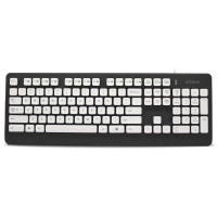 班德D808复古打字机有线水洗键盘 黑色