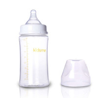 kidsme 亲亲我240ml高硼硅玻璃奶瓶(宽口)-M孔