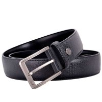 花花公子(PLAYBOY)男士高档牛皮腰带商务休闲加宽针扣皮带JDD0705-4B