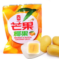 [欧瑞]台湾好吃零食/一本芒果味椰果果冻240g