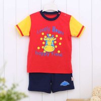 可爱可心 短袖开肩上衣+短裤 F265M3-0203