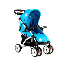 神马婴儿推车 双向轻便 背靠3段调节 双层棉垫 带上下餐盘 可放奶杯 K-719-002