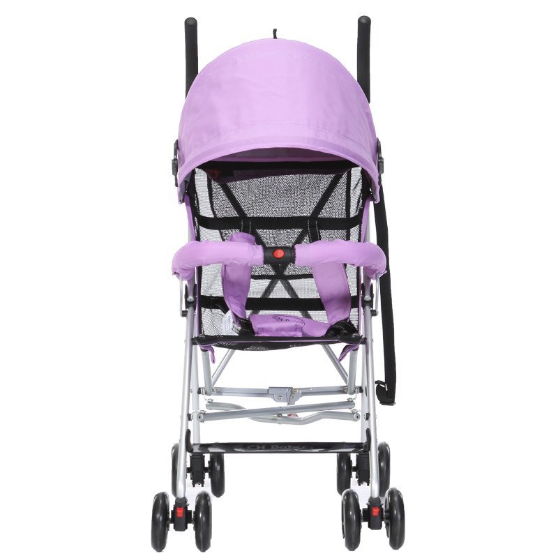 CHBABY晨辉轻便可折叠铝管全蓬透气婴儿手推车四轮避震伞车301E铝管 紫色