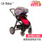 CH Baby晨辉婴宝豪华避震可坐可躺高景观充气轮双向折叠婴儿手推车伞车725A运动版 辣妈