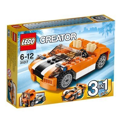 LEGO 乐高橙色跑车31017 早教 积木 玩具