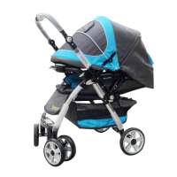 黄金宝贝轻便婴儿车 儿童推车T108蓝黑色
