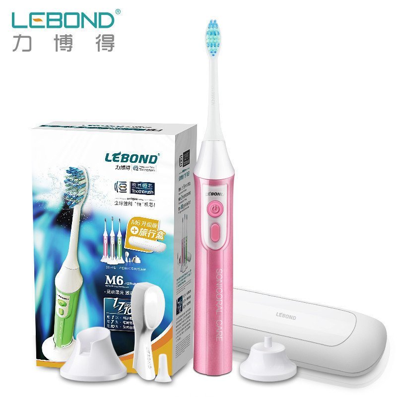 力博得(Lebond)M6声波电动牙刷(萤石粉)升级版