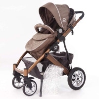 嘟丽高景观婴儿车 儿童推车D618B金色