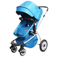 好孩子Goodbaby欧式高景观婴儿车双向可平躺强避震婴儿推车蓝色GB08-H-L308BB