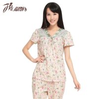 顶瓜瓜 2014新款凝香玫瑰女短袖家居套装