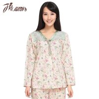 顶瓜瓜 2014新款凝香玫瑰女长袖家居套装