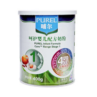 PUREL/哺尔呵护婴儿配方奶粉1段400g(原装进口）