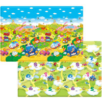 康乐 环保儿童爬行垫聚龙乐园-滴滴嘟嘟1900mm*1300mm*11mm