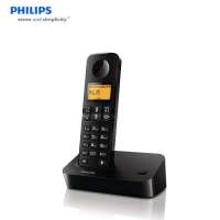飞利浦电话机DCTG1901数字无绳电话机 无绳单机(黑色)