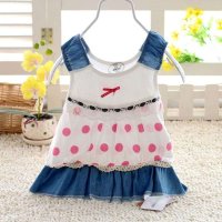 竹纤维圆点网纱裙