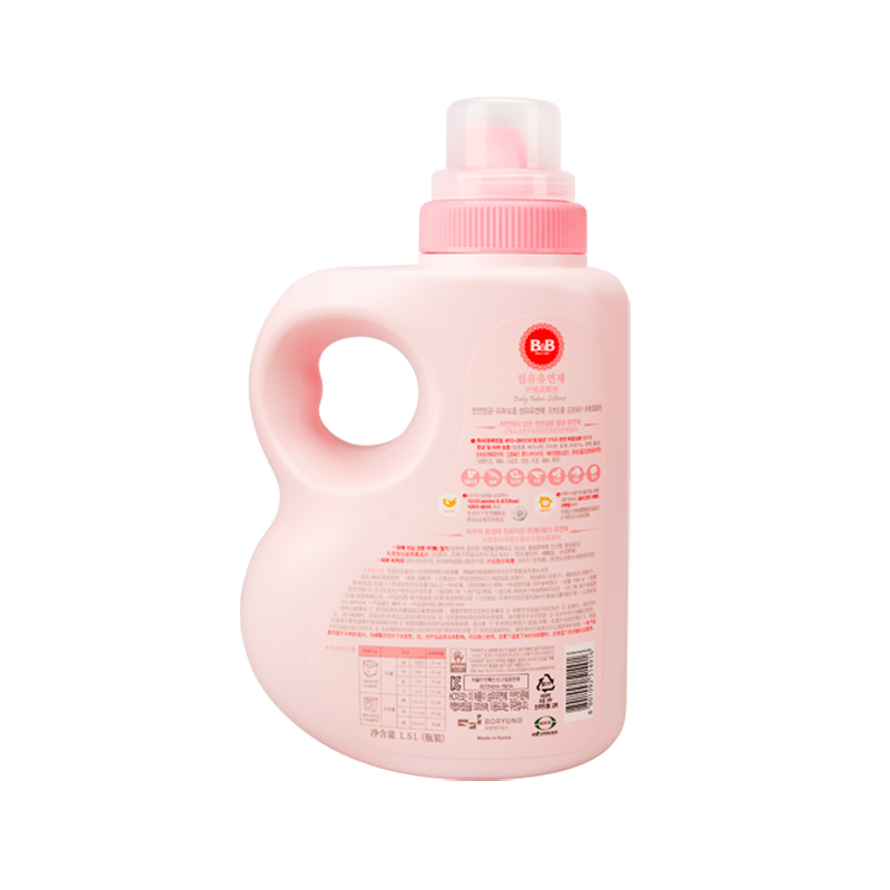 保宁(B&B)纤维柔顺剂(柔和香-瓶装)1500ml 配合使用洗衣液 有香味