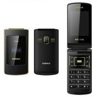 KONKA/康佳K68(黑色)翻盖双卡双待商务手机 手写+按键双输入 电容屏 老年人 商务人士高档