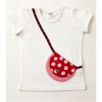 CHEEKROOM知育服 日本原单 男女童春夏款圆领半袖纯棉T恤 小挎兜包 420146