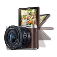 三星微单相机NX3000(棕)+16-50mm/50-200mm镜头+16G卡