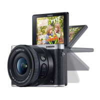 三星微单相机NX3000(黑)+16-50mm/50-200mm镜头+16G卡