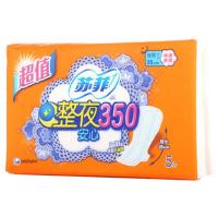 苏菲整夜安心350夜用卫生巾5片