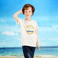 龙太子 2014 男童童装新款休闲 简单图案 短袖