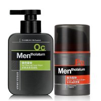 曼秀雷敦 男士冰爽活炭洁面乳150ml+男士多效活肤面霜50ml 男士 两件套