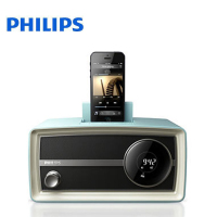飞利浦(PHILIPS)迷你音响ORD2105B/93苹果音箱迷你复古收音机 蓝色