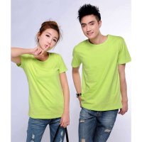 NITOTIC 夏装韩版时尚情侣装T恤全棉修身圆领短袖文化衫工作服职业装大码BY316