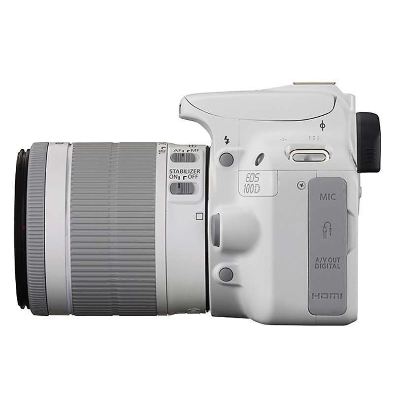 佳能canoneos100dkitefs1855isstm入门级单反相机白