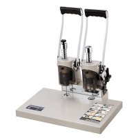 得力3877财务凭证装订机(白灰)