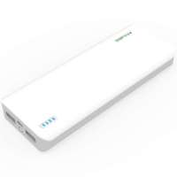 大力士移动电源 D5-12000毫安 双USB 手电 白色