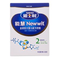 雅士利(Yashily)能慧金装较大婴儿配方奶粉2段(6-12个月)400g 进口奶源