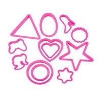 北美电器(ACA)ABT-OP12 轻松制作各种可爱形状的饼干切模套装 粉色