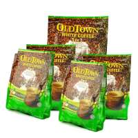 马来西亚进口咖啡 OLD TOWN 旧街场榛果味速溶白咖啡480g 5袋