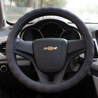 逸站 超纤皮商务汽车用方向盘套把套 四季通用 直径38cm中号通用
