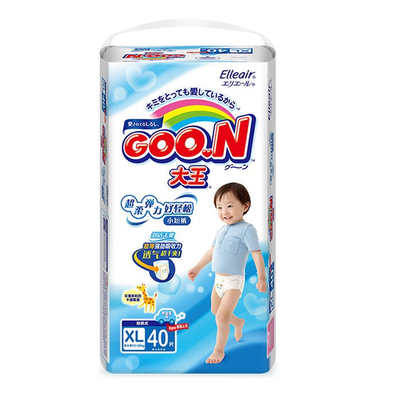 大王(GOO.N)拉拉裤/裤式尿裤(男)XL40[12-20kg]