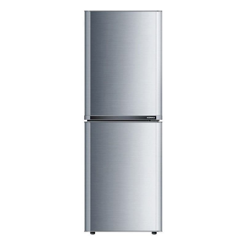 康佳(KONKA)BCD-172TJ-GY 172升两门冰箱 双门小冰箱 速冷保鲜 节能静音 家用租房必备 (银色)图片