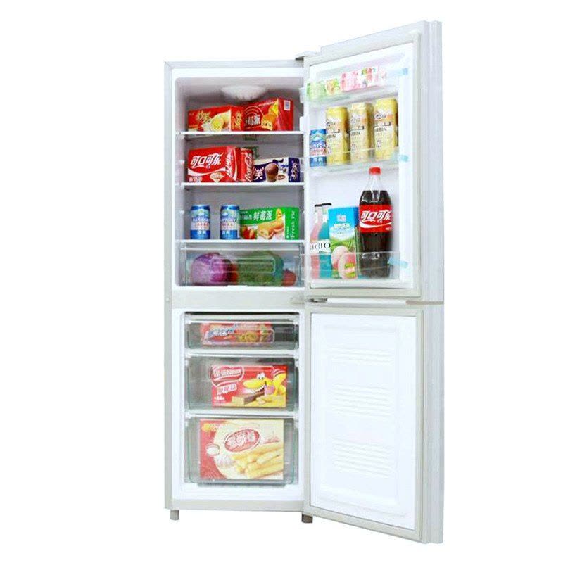康佳(KONKA)BCD-172TJ-GY 172升两门冰箱 双门小冰箱 速冷保鲜 节能静音 家用租房必备 (银色)图片