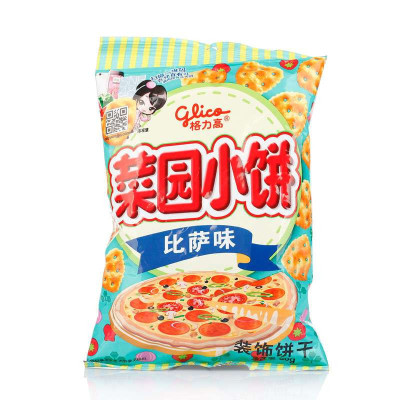 格力高 菜园小饼(比萨味)80g/袋