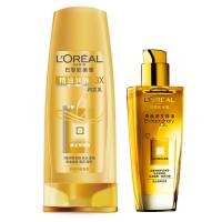 欧莱雅(L'OREAL)精油润养护发套装(润发乳400ml+奇焕润发精油100ml)
