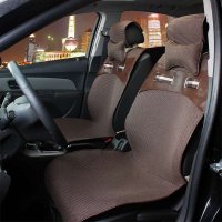 逸站 车用夏季凉垫汽车座垫 亚麻冰丝 汽车座垫坐垫 简约主义