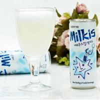 乐天牛奶苏打碳酸饮料 苏打汽水250ml 韩国原装进口饮料