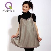 水华青阳 防辐射孕妇装正品大码100%银纤维衣服 银纤维防辐射服吊带裙春秋19601