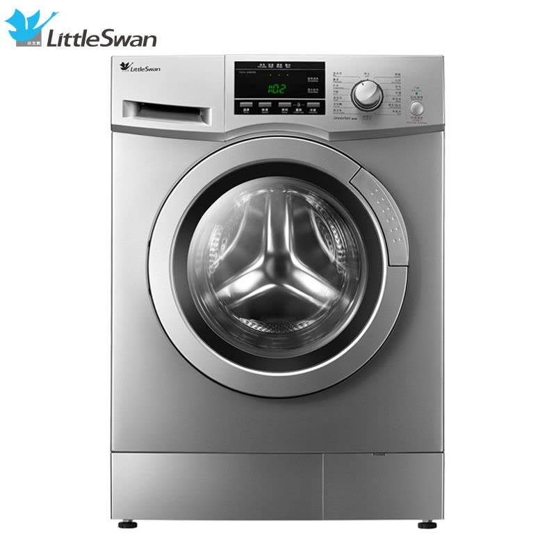 小天鹅(Little Swan)TG80-1229EDS 8公斤洗衣机 变频节能 可中途添衣 去污强劲 家用 银色图片