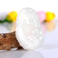 老山玉器 新疆天然 和田白玉手链花卉 专柜正品 附带证书