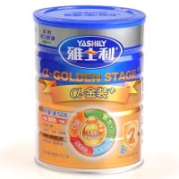 雅士利(Yashily)a金装+较大婴儿配方奶粉2段(6-12个月)900g 进口奶源