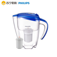 飞利浦 Philips 家用净水器 WP2804净水壶 滤水壶 自来水滤水器 高精度复合滤芯 自配一芯